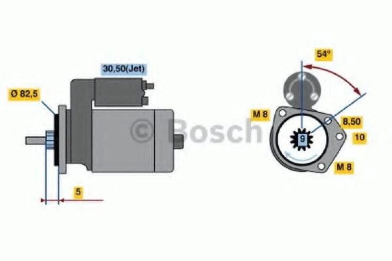 Image of Starter motor Bosch 0 986 016 790