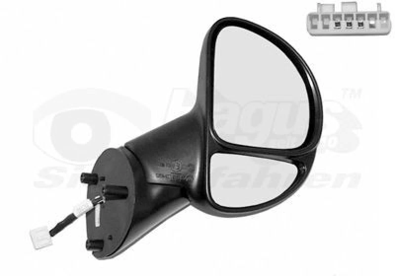 Image of VAN WEZEL Wing mirror VAN WEZEL 1640806