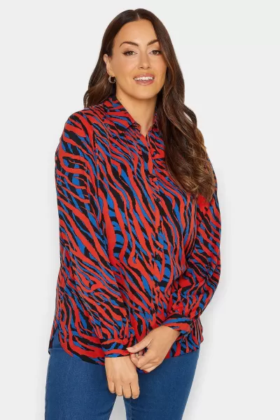 Image of Zebra Print Long Sleeve Shirt