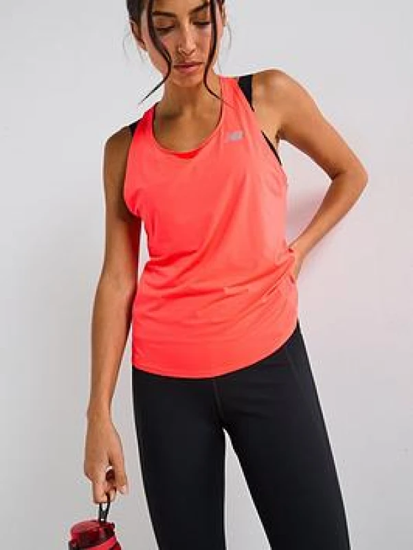 Image of New Balance Womens Running Race Day Tank - Red Red WIRNO Female S,XL