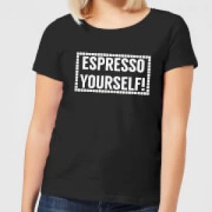Image of Espresso Yourself Womens T-Shirt - Black - 3XL
