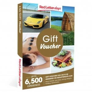 Image of Red Letter Days £50 Gift Voucher