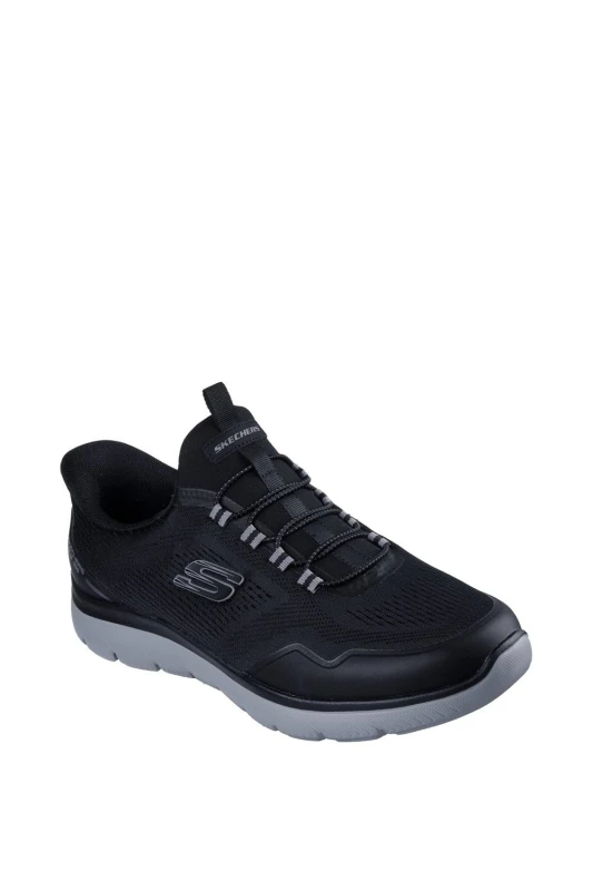 Image of Skechers Mens Summits Top Rate Trainers in Black Size: 10 Black Male 10
