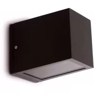 Image of Lacre dark gray garden wall light 1 bulb
