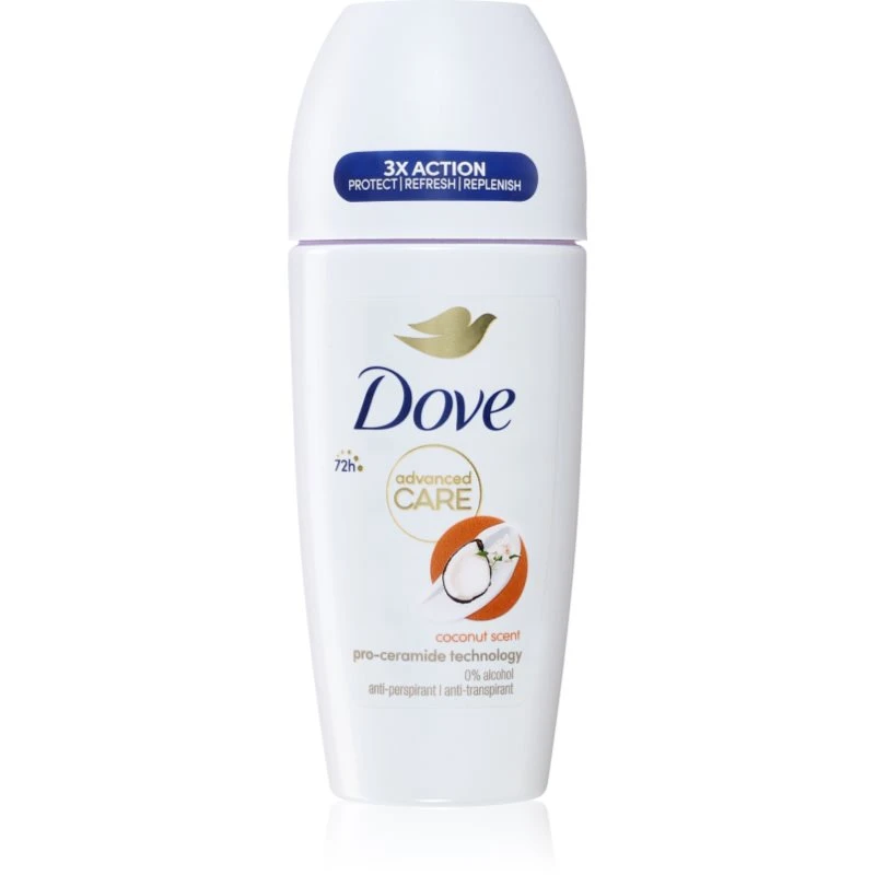 Image of Dove 'Antiperspirant' Deodorant with Coconut Scent 48H, 6x 50ml White