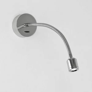 Image of LED 1 Light Indoor Wall Reading Switched Light Polished Chrome