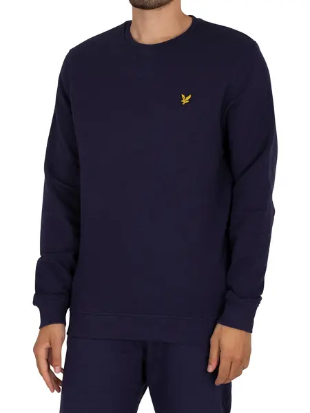 Image of Lyle & Scott Logo Sweatshirt Navy S