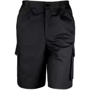 Image of Result Unisex Work-Guard Action Shorts / Workwear (3XL) (Black)