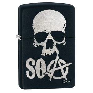 image of Zippo Sons of Anarchy Skull Black Regular Windproof Lighter