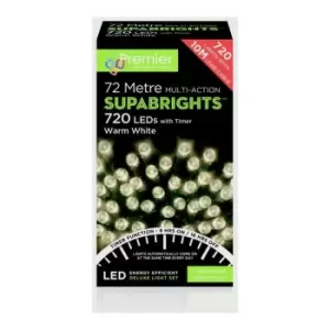 Image of Premier Decorations Supabrights 720 Warm White LED String Light Multi- Function