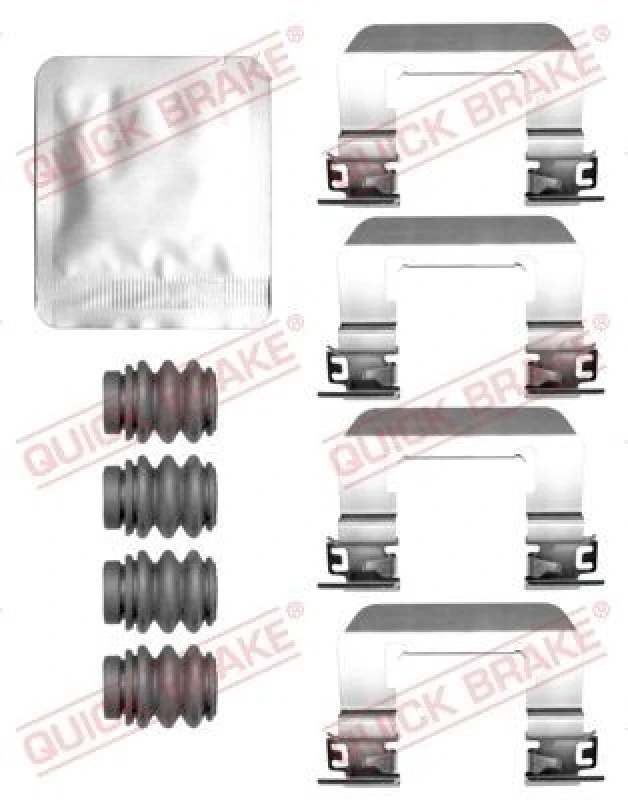 Image of QUICK BRAKE Brake pad fitting kit QUICK BRAKE 109-0149