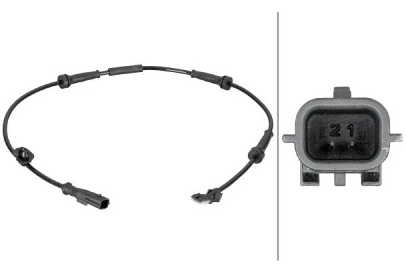 Image of HELLA ABS sensor HELLA 6PU 012 806-681