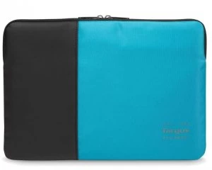 image of Targus Pulse 13-14" Laptop Sleeve - Black/Atoll Blue