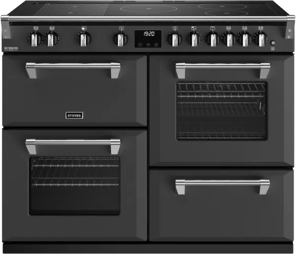 image of Stoves Richmond Deluxe ST DX RICH D1100Ei RTY AGR Electric Range Cooker with Induction Hob - Anthracite - A Rated