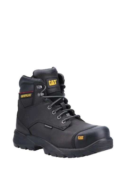 Image of Caterpillar Mens Spiro Waterproof Safety Boot in Black Size: 12 Black Male 12