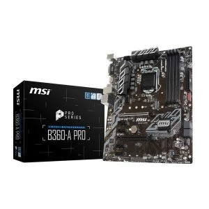 image of MSI B360-A PRO LGA 1151 (Socket H4) Intel B360 ATX