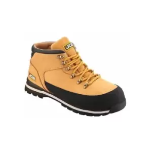 Image of 3CX Safety Hiker Waterproof Work Boots Tan Honey Wider Fitting - Size 10 - JCB