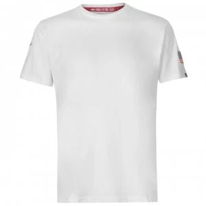 image of Alpha Industries Sleeve Tee - White