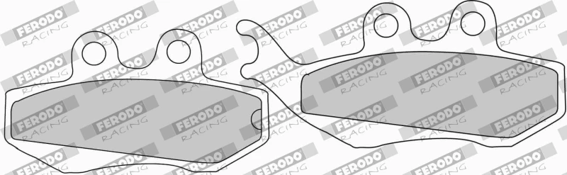 Image of Brake pad set FERODO RACING FDB677EF