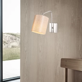 Image of Ve - 6001 Nickel Cream Wall Lamp