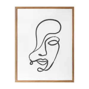 Image of 71 x 91cm Line Drawing Framed Print