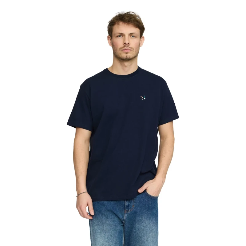 Image of Revolution T-Shirt Revolution Application Bleu Male S 1433 DAT-Navy-melange