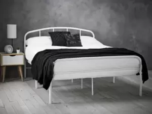 Image of LPD Milton 4ft6 Double White Metal Bed Frame