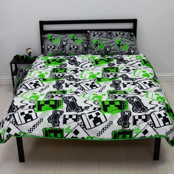 Image of Minecraft 10.5 Tog Coverless Kids Bedding Set - Double