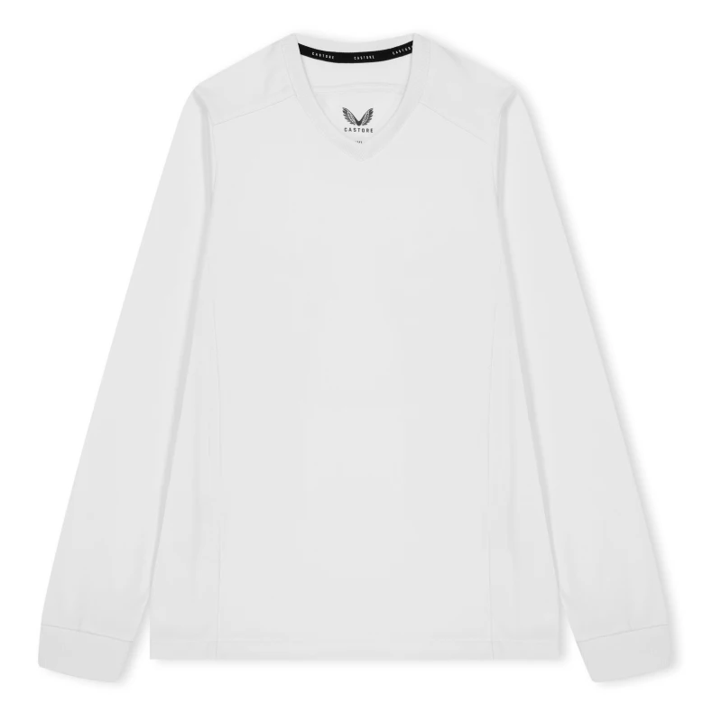 Image of Castore Cricket Sweatshirt Juniors - White White 7 - 8 Years