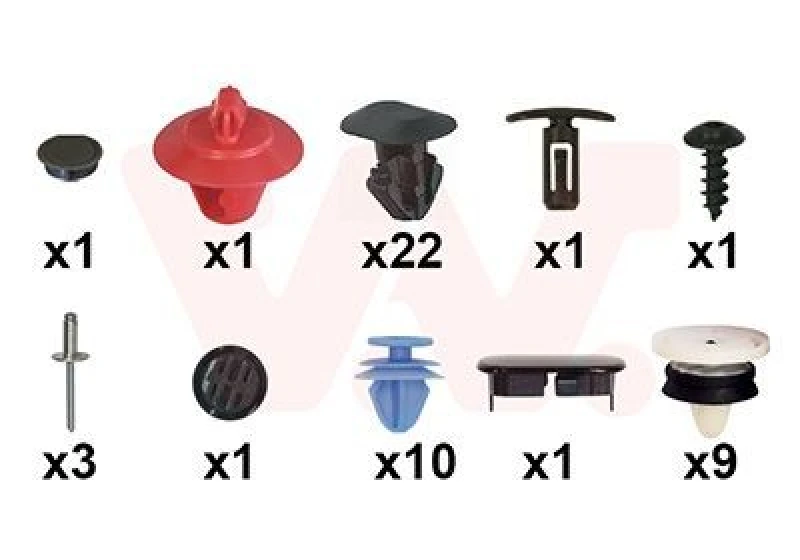 Image of VAN WEZEL Mounting Kit, door VAN WEZEL 4381799