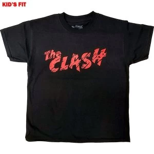 Image of The Clash - Logo Kids 11 - 12 Years T-Shirt - Black