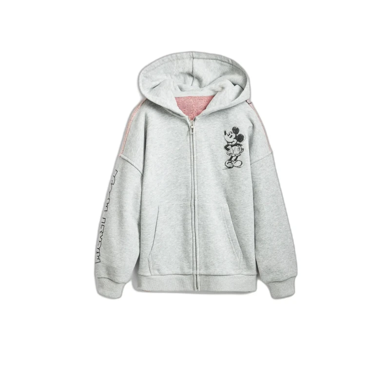 Image of Desigual Girl hoodie Desigual Disney Gris Female 5/6 ans