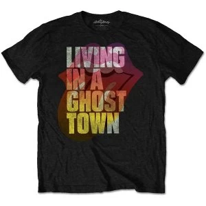 Image of The Rolling Stones - Ghost Town Unisex Large T-Shirt - Black