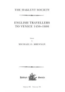 Image of English Travellers to Venice 1450 -1600