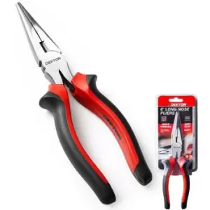 Image of 200mm Long Nose Pliers Needle Pinch Nosed Wire Cutters Tool 8' - Dekton