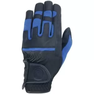 image of Signature Emblem Riding Gloves (l) (Navy) - Navy - HY