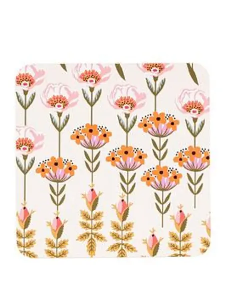 Image of Cath Kidston Painted Table Cb Square Coasters 4Pk One Colour VT1C3 Unisex
