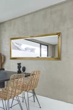 Image of 'Austen' Gold Elegant Full Length Wall Mirror 160cm x 73cm