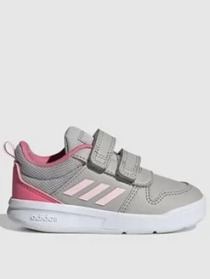 Image of adidas Infant Tensaur, Grey/Pink, Size 4
