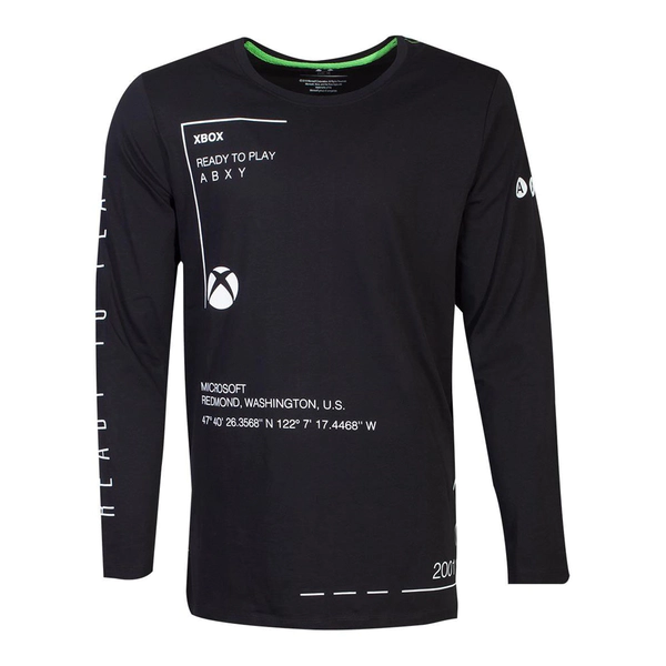 image of Microsoft Ready To Play Long Sleeved Shirt Black Size M Men