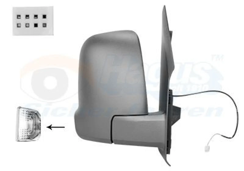 Image of VAN WEZEL Wing mirror VAN WEZEL 2973802