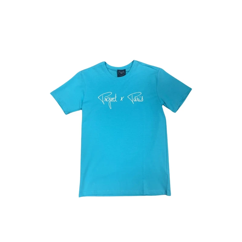 Image of Project X Paris Basic logo embroidery T-Shirt Project X Paris Violet Male S