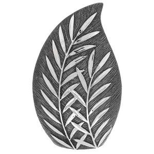 Image of Willow Wide Vase Gunmetal Large