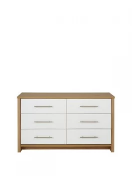 Image of Consort Walden Ready Assembled 3 + 3 Drawer Chest