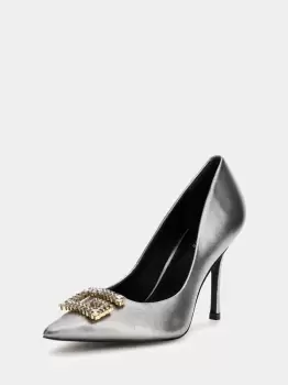 Guess Scandel Foiled Court Shoes