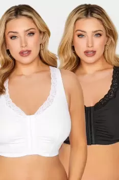 Image of 2 Pack Non Padded Lace Trim Bras Bras