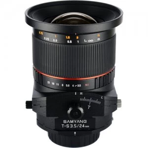 image of Samyang 24mm f3.5 ED AS UMC Tilt Shift Lens for Canon EF Mount Black