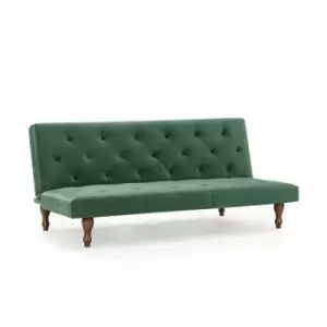 Image of Newell Green Vevlet Sofa Bed