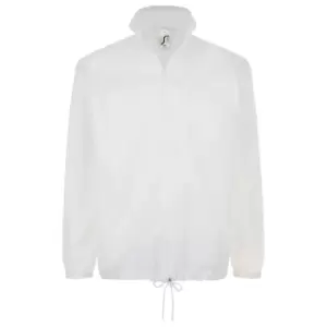 Image of SOLS Unisex Shift Showerproof Windbreaker Jacket (L) (White)