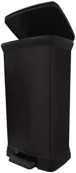 image of Curver 50 Litre Deco Pedal Bin - Black